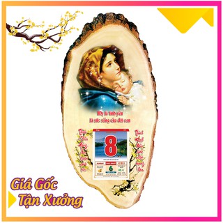 [FREE SHIP - KHÔNG LỐC] Tranh gỗ treo tường – Lịch in hình Chúa - Đức Mẹ - Công Giáo Tết Nhâm Dần 2022