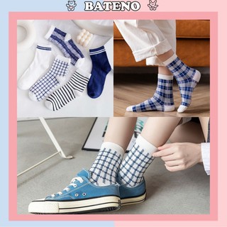 Tất Nữ Cổ Cao Họa Tiết Caro Trẻ Trung TN22