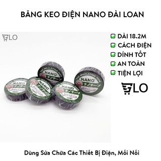 Băng Keo Điện Đen Nano Đài Loan Con Nai 20 Yard