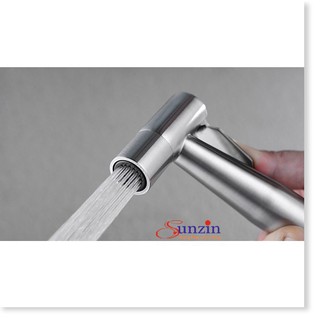 Bộ vòi xịt rửa vệ sinh Sunzin, chất liệu inox 304