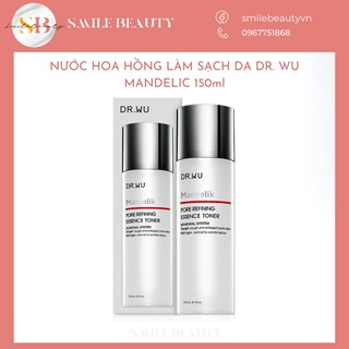 dr.wu Nước hoa hồng làm sạch da Dr. Wu Mandelic Acid Pore Refining Essence Toner drwu 150ml