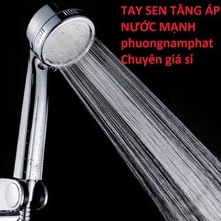 [TĂNG ÁP NƯỚC MẠNH] Tay Sen Tắm Tăng Áp Vòi hoa sen KHÔNG DÂY KHÔNG CÀI dành cho khách hư sửa TS16 TS TĂNG ÁP TRÒN
