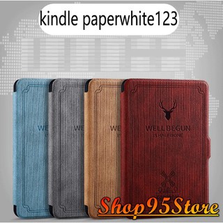 Bao da máy đọc sách Kindle Paperwhite 1/2/3 họa tiết hươu