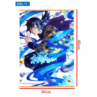 Tranh treo tường /poster hình anime Kimetsu No Yaiba
