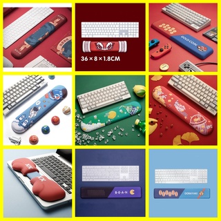 Miếng kê tay bàn phím đệm silicon hình Corgi, Husky, Poodle, Doremon, Pacman, chống mỏi tay và chai tay.