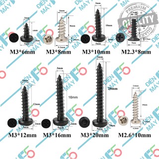 DMF5 Vít các loại chuyên dùng cho vỏ hộp pin, vỏ máy (Túi 100 vít)