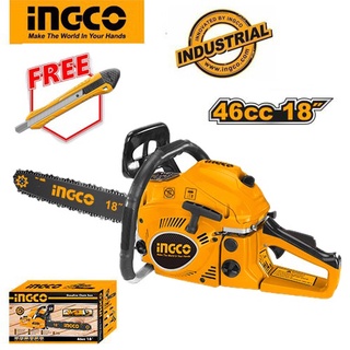 Máy cưa xích dùng xăng 46cc 1.8Kw Ingco GCS5451811