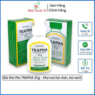 Bột Khử Mùi TRAPHA Khử Mùi Hôi Chân, Khử Mùi Hôi Nách Traphaco Lọ 30g