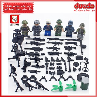 Biệt đội 6 lính tinh nhuệ kèm trang bị tối tân - Đồ chơi Lắp ghép Xếp hình Mini Minifigures TBS 35-40 Mô hình