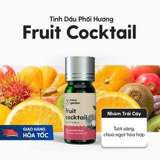 Tinh Dầu Phối Hương Fruit Cocktail (Trái Cây) Xông Thơm Phòng, Làm Nến Thơm Thiên Nhiên Heny Garden 10mL