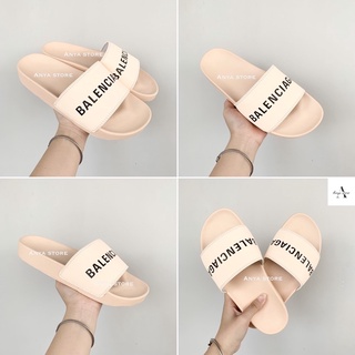 Dép 𝗕𝗔𝗟𝗘𝗡𝗖𝗜𝗔𝗚𝗔 Màu Cam Quai Ngang Nữ, Full Box, Được Kiểm Hàng Khi Nhận