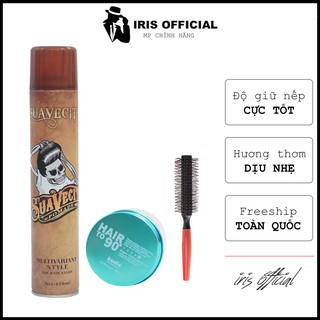 Sáp vuốt tóc nữ tạo kiểu Hair to 90 Kanfa CHÍNH HÃNG + Gôm xịt tóc giữ nếp phồng cho tóc mềm cứng tặng lược| wax keo gel
