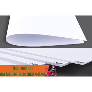 TẤM FOMEX TRẮNG 3mm,5mm 20*30cm làm mô hình