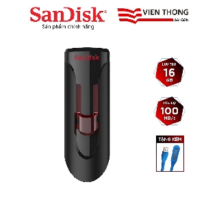 USB 3.0 SanDisk CZ600 16GB Cruzer Glide tặng đèn LED - Hãng phân phối chính thức