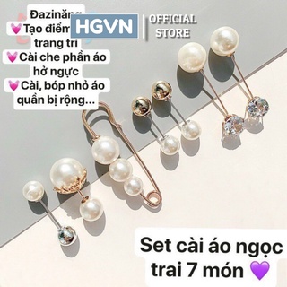 Bộ Cài Áo 7 Chi Tiết Mẫu Mới 2021