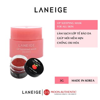 Mặt Nạ Ủ Môi Laneige Minisize (3g), Tẩy Da Chết Môi Beauty Treats Lip Scrub (10.5g)