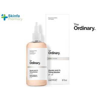 Toner tẩy da chết 240ml Glycolic Acid 7% Toning Solution The Ordinary - Skinfa.