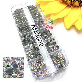 Mã ANG 602. Đá Chân Lưới "Crystal AB" đính trang trí móng siêu lấp lánh.