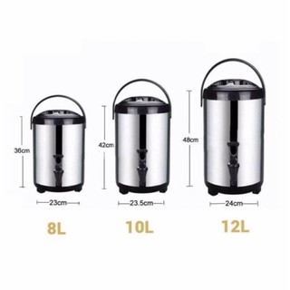 Bình Ủ Trà, Bình Giữ Nhiệt, Bình Giữ Nước Nóng Lạnh Loại 6 Lít, 8 Lít, 10 Lít, 12 Lít