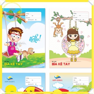 Combo 2 Bìa kê tay cho bé chống nhoèn chữ ướt vở  hình ảnh đẹp , bìa dày dặn, có bảng chữ cái, bảng cửu chương