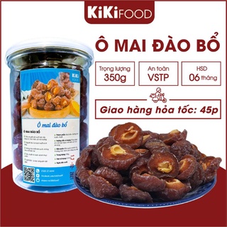 Ô mai đào bổ sấy dẻo 350G KIKIFOOD chuẩn vị, đồ ăn vặt Việt Nam an toàn vệ sinh thực phẩm