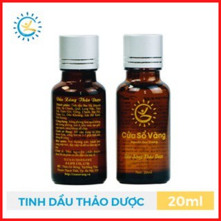 Tinh Dầu Xông – Tinh Dầu Thảo Dược Thiên Nhiên Cửa Sổ Vàng Giúp Thư Giãn, Giảm Mệt Mỏi, Kháng Khuẩn… Lọ 20ml