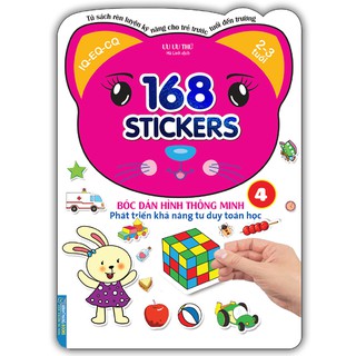 Sách - Bóc dán hình thông minh phát triển khả năng tư duy toán học - 168 sticker (quyển 4)