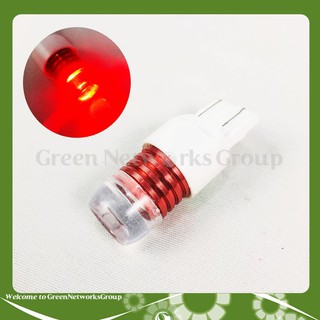 Đèn lùi ô tô T20 bóng Led đầu trong suốt 3 Tim 2 chế độ (Chớp - Sáng Full) Greennetworks