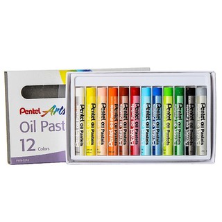 Bút Sáp Dầu Pentel PHN-12AS (12 màu)
