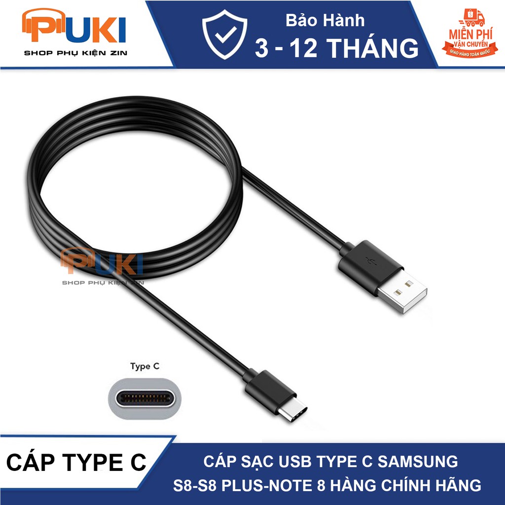 Cáp Sạc USB Type C SAMSUNG S8/S8Plus/S9/S9Plus/Note8/Note9