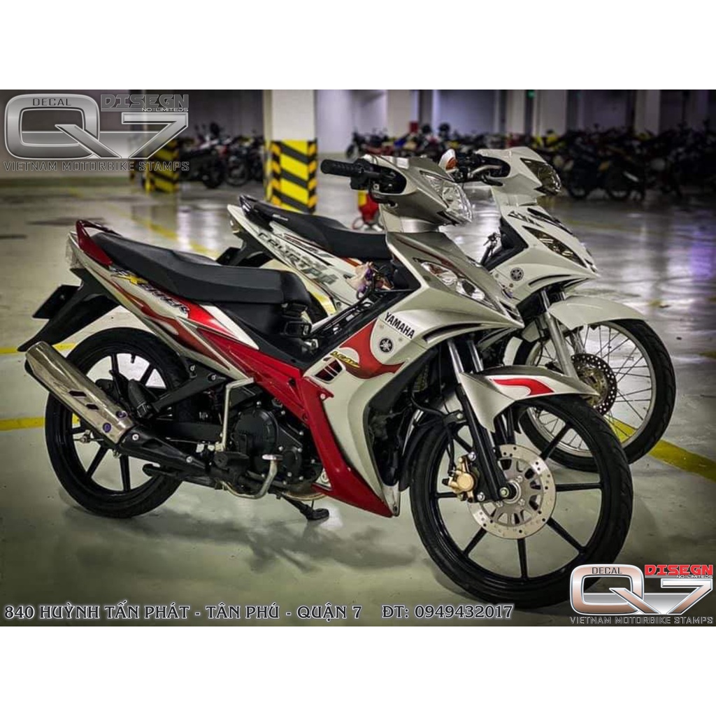 TEM RỜI EXCITER 2010 LỬA ĐỎ BẠC