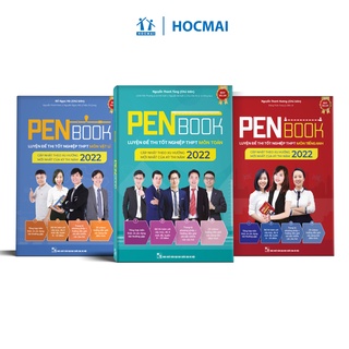 [LIFEMALL25015 - 12% đơn 250K] Sách - Combo khối A1 - PENBOOK Luyện đề thi Tốt nghiệp THPT môn Toán, Lí, Anh