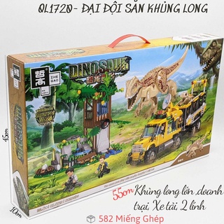 Đồ chơi lắp ráp công viên khủng long bạo chúa
