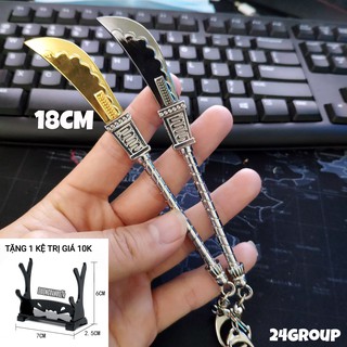 [14cm] Mô hình móc khóa Đại Đao Râu trắng White Beard Muraku Mogiri MurakuMogiri của Râu Trắng trong One Piece