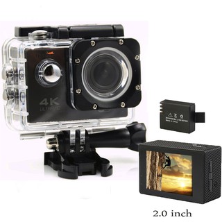 Camera hành động Waterproof ACTION CAMERA WIFI MultiPurpose 4K ULTRA HD (Đen)