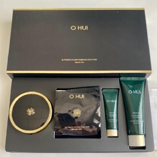 Set phấn nước OHUI Ultimate Cover Cushion Moisture SPF 50+/PA+++