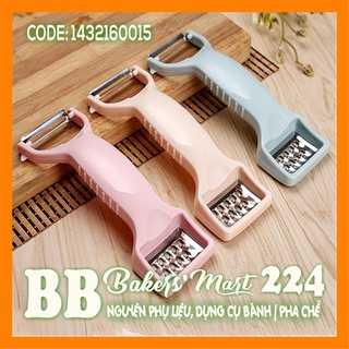 Dao bào SẮC MÀU 2 đầu 2 IN 1 nhựa lúa mạch - 1 cái (MÀU NGẪU NHIÊN TÙY LÔ)