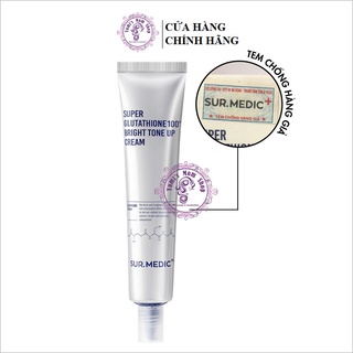 Kem Dưỡng Nâng Tông Trắng Da SUR.MEDIC Super Glutathione 100 Bright Tone Up Cream 40ml