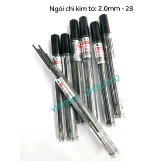 Ngòi chì to 2B-2.0mm - ruột chì kim cỡ to D8103.