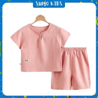 Đồ Bộ Bé Trai Bé Gái SUMO CITY Bộ Cộc Tay Mùa Hè Cho Bé Từ 6-19kg