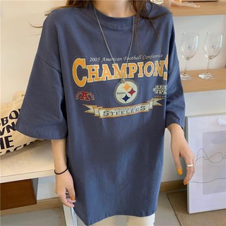 Áo Thun In Chữ Cham Xám Đậm - Áo thun tay lỡ form rộng Unisex 38-65kg Nam Nữ  [VIDEO+ẢNH THẬT]