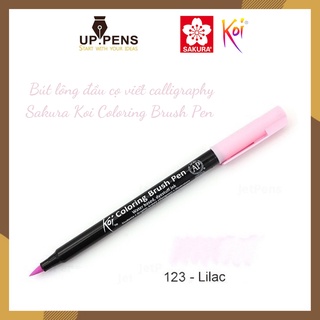 Bút lông đầu cọ viết calligraphy Sakura Koi Coloring Brush Pen – Màu hồng pastel (Lilac)