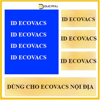 Tài khoản đăng nhập ID ECOVACS giành cho bản nội địa