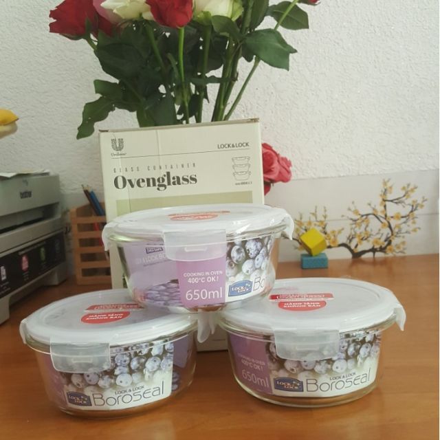 Thố thủy tinh CLock&CLock 650 ml