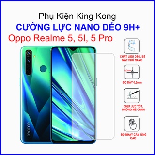 Dán cường lực Oppo Realme 5, 5I, 5 Pro ,  cường lực nano dẻo 9H+
