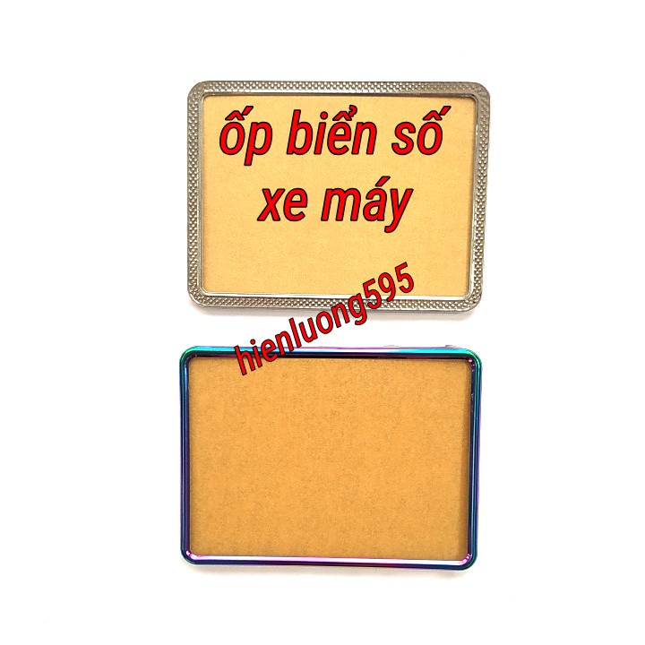 Ốp biển số xe máy viền inox