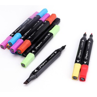 Set 36 Bút Màu Marker BAOKE MP2900-36 - Hộp Da Sang Chảnh