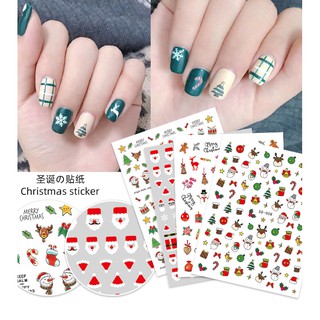 Sticker Noel, Bông Tuyết,Ông Già Mẫu Mới- Trang Trí Móng Nail Nghệ Thuật Mùa Giáng Sinh Năm Mới