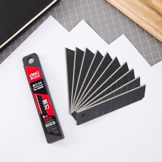 lưỡi dao rọc giấy deli đen sắc bén bản 18mm
