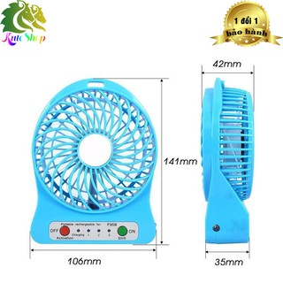 [HCM] quạt mini để bàn 3 tốc độ có bóng đèn
